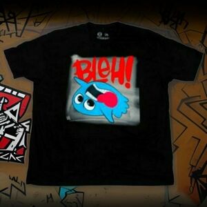 Bleh! Cartoon print rapper shirth by GDA